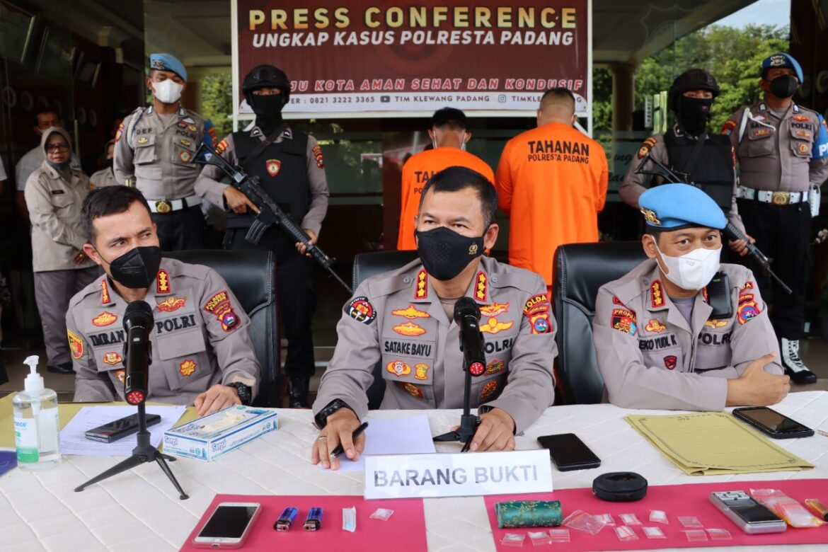 Polresta Padang ungkap kasus Narkoba, Salah satu pelaku Oknum Polisi