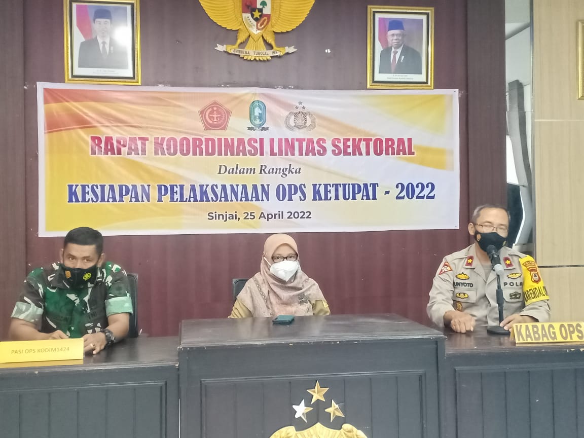 Jelang Lebaran Idul Fitri 1443 H, Polres Sinjai Gelar Rakor Lintas Sektoral