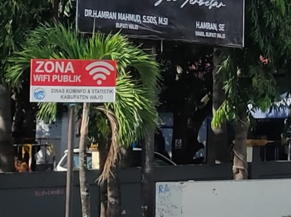 Dinas Kominfotik Kab Wajo Menyiapkan lima Titik WIFI di Wilayah Kota Sengkang