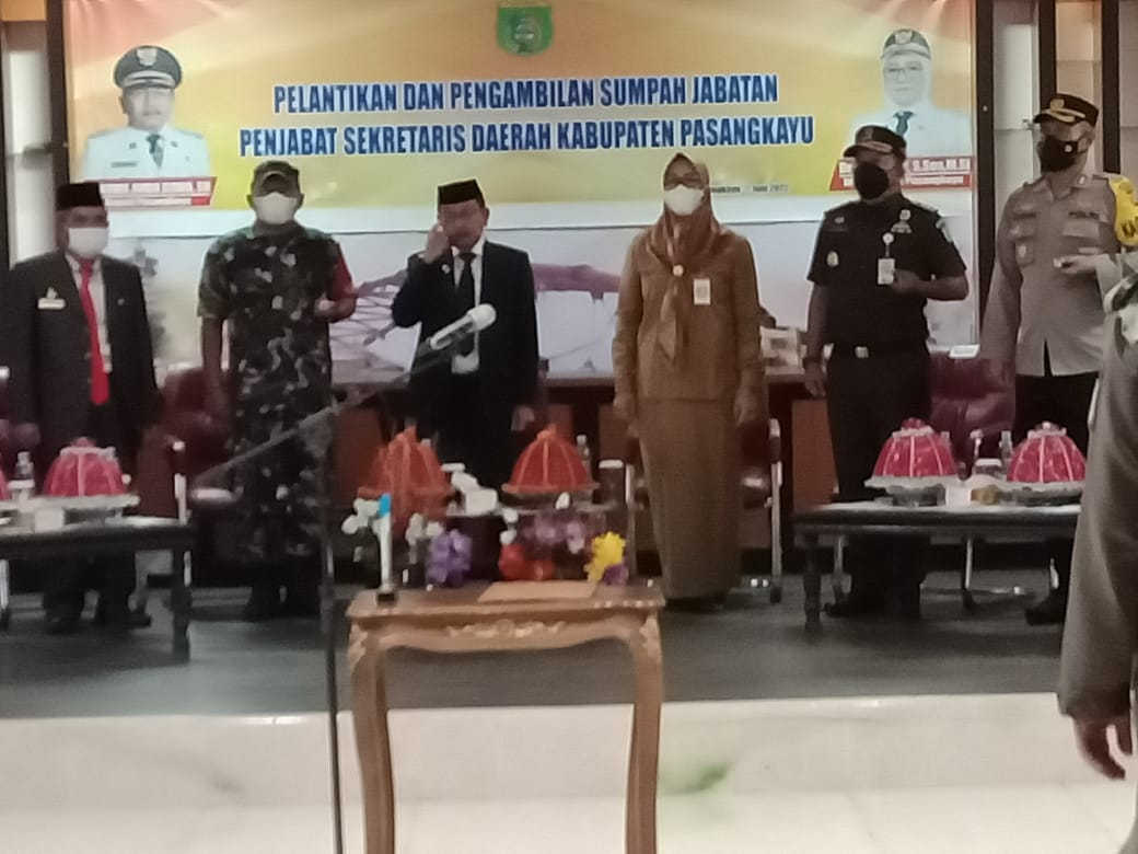 Bupati Pasangkayu Resmi Lantik PJ Sekda Pasangkayu