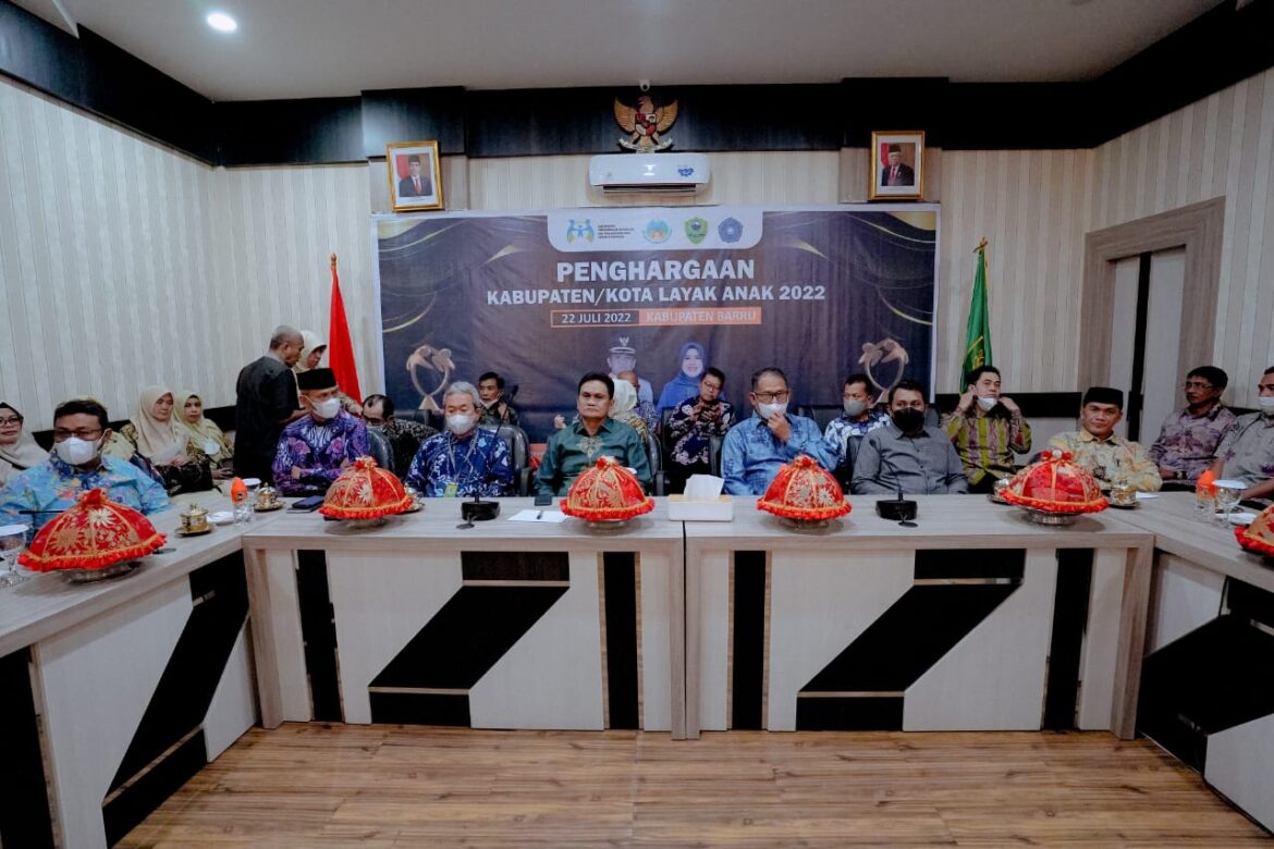 Barru Bersama Masyarakatnya Kembali Sebagai Kabupaten Layak Anak Tahun 2022