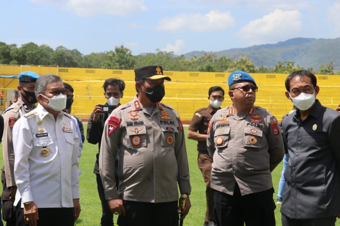 Kapolda Sulsel Tinjau Langsung Kesiapan Stadion Gelora BJ Habibie, Jelang Liga 1