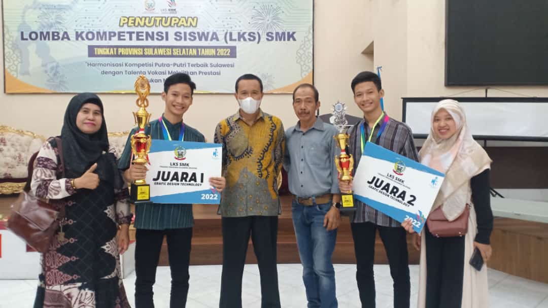 SMKN 4 Gowa Meraih Juara pada Lomba Graphic Design Technology