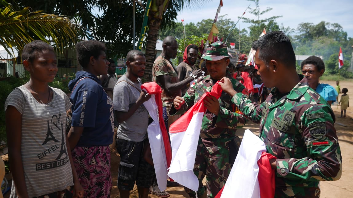 Sambut HUT RI, Begini Kemeriahan Kampung Yakyu di Perbatasan Papua