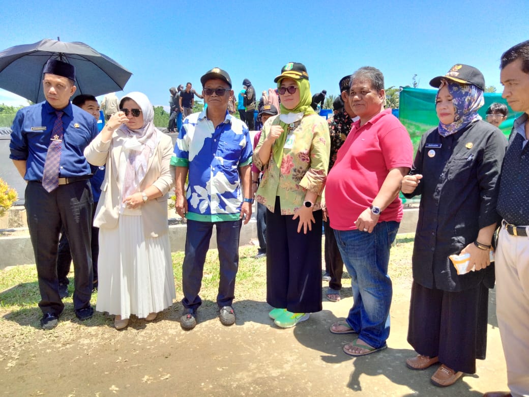 Gubernur Sulteng, Bersama Kadin Ikut Panen Parsial Tiga Kalinya Udang Paname