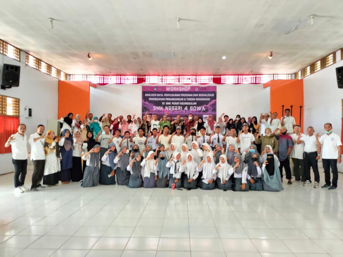 SMKN 4 Gowa adakan Workshop Analisis Data, Penyusunan Program dan Sosialisasi Pencegahan Perundungan dan Tindak Kekerasan