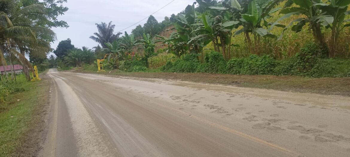 Jalan Trans Sulawesi Penuh Lumpur, Diduga Penyebab Penambang Galian C Di Desa Bambaira