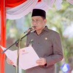 Bupati Barru Memberikan Sambutan Pada HKN Yang Bertema Bangkit Indonesiaku Sehat Negeriku