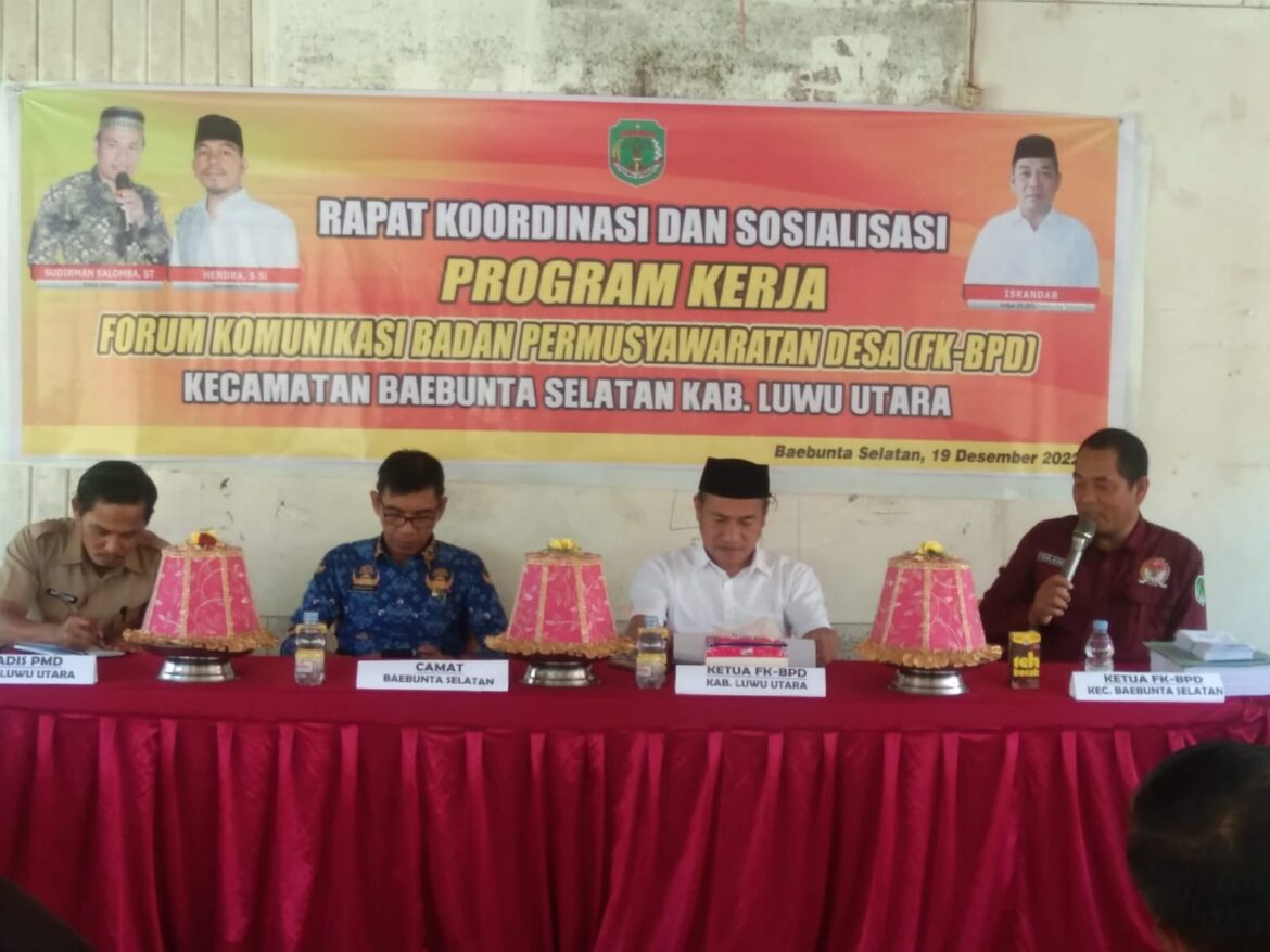 Rapat Koordinasi FKBPD Kecamatan Baebunta Selatan