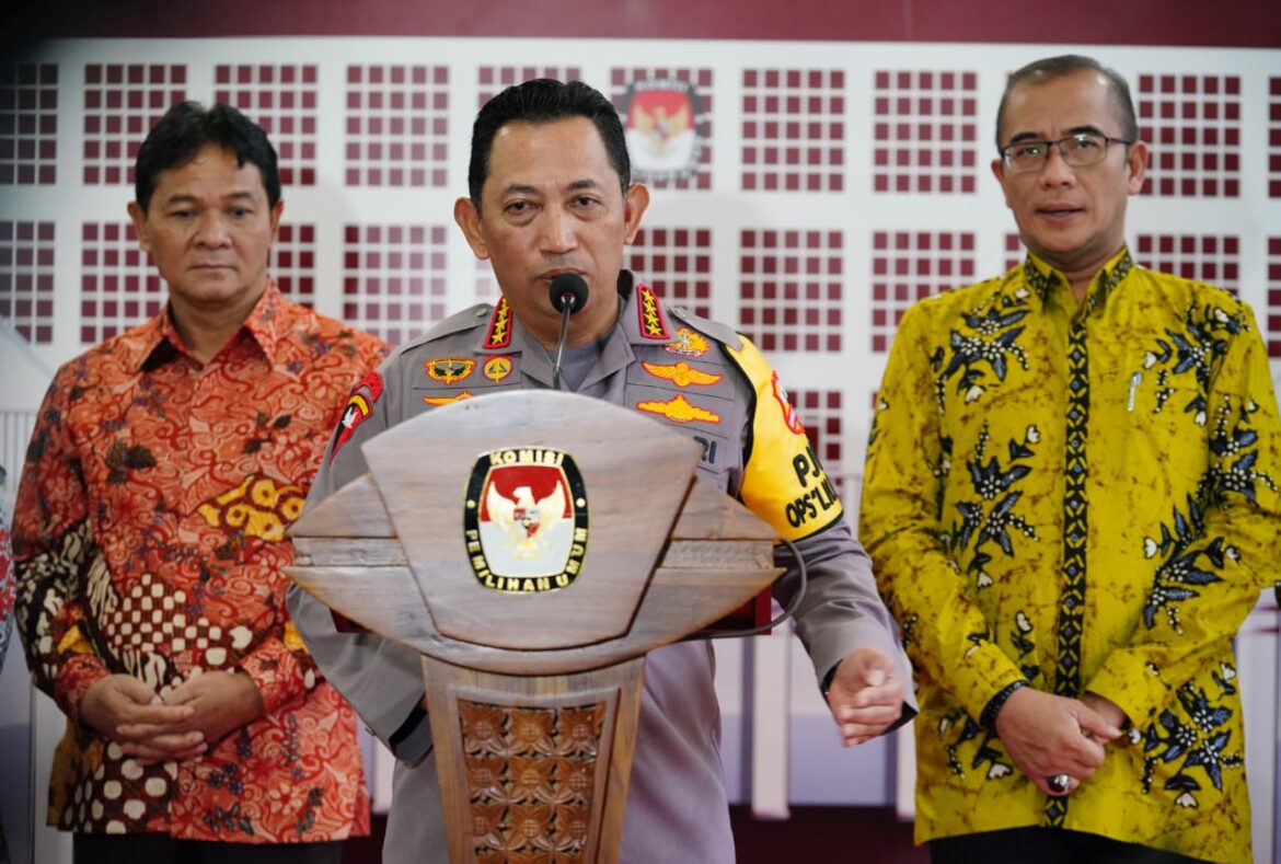 MoU dengan KPU, Kapolri: Jaga Persatuan  Kesatuan di Pemilu 2024 Syarat Mutlak