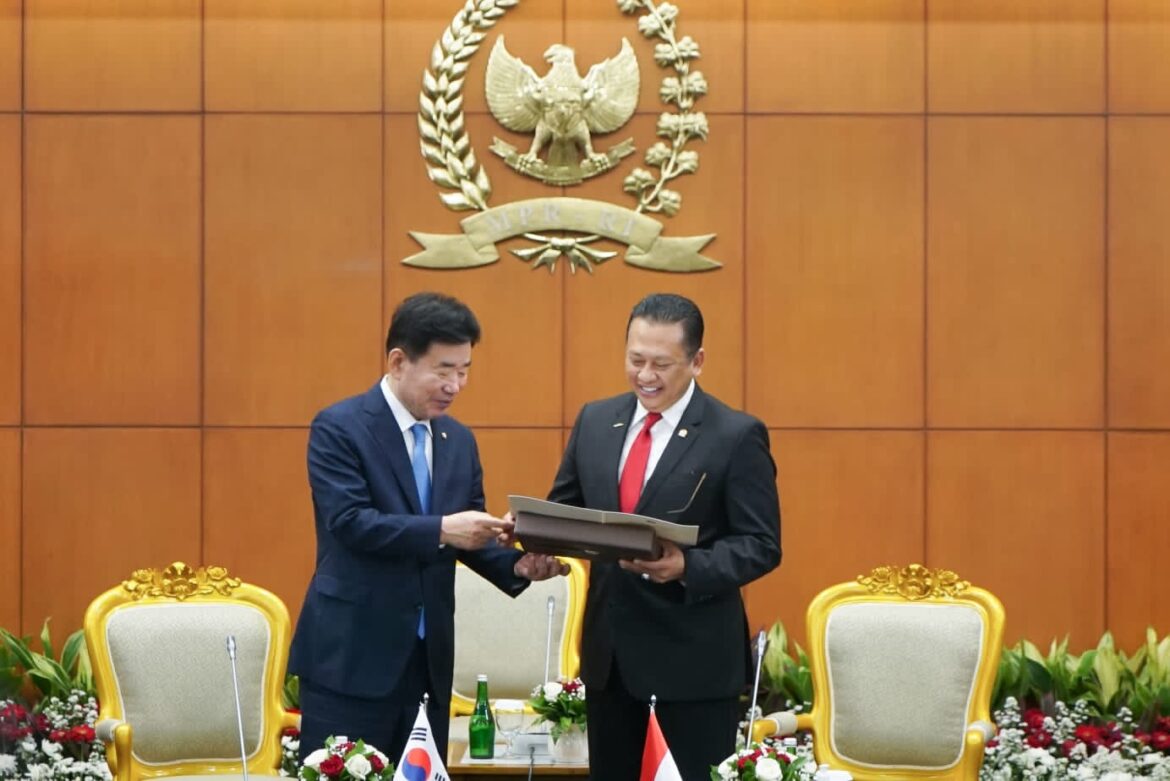 Terima Ketua Parlemen Korea Selatan, Ketua MPR RI Bamsoet Dorong Optimalisasi Perjanjian Kemitraan Ekonomi Komprehensif Indonesia-Korea Selatan