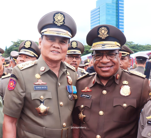 Bupati Barru Hadiri Gelar Pasukan HUT ke-73 Satpol PP dan HUT ke-61 Satlinmas