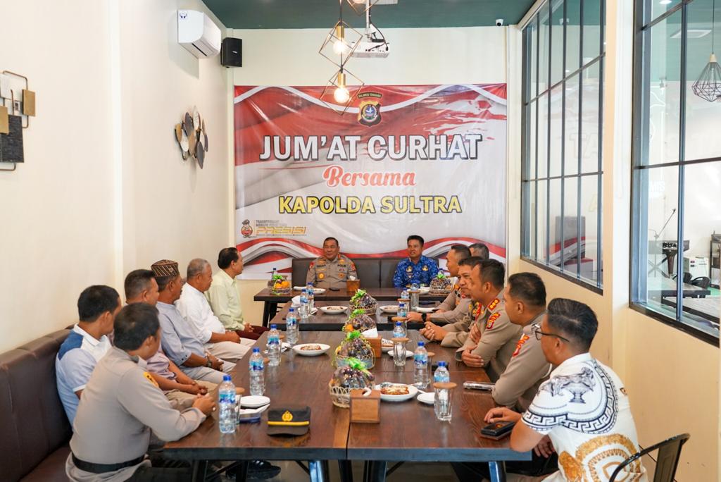 Kapolda Sultra Irjen Pol Drs. Teguh Pristiwanto dalam Jumat Curhat