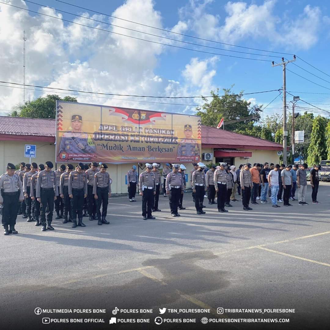 Polres Bone Gelar Apel Kesiapan Pengaman Hari Buruh