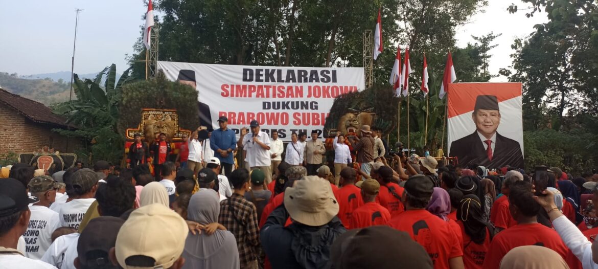 Ribuan Simpatisan Jokowi Ponorogo Deklarasikan Prabowo Capres 2024