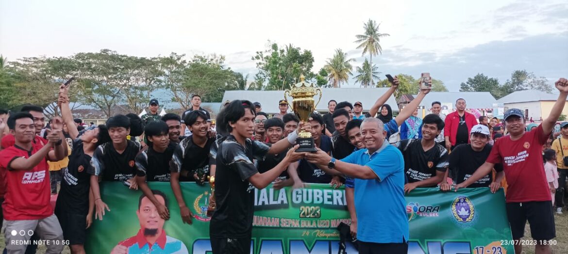 Kadispora Sulsel Tutup Kejuaraan Piala Gubernur U-20