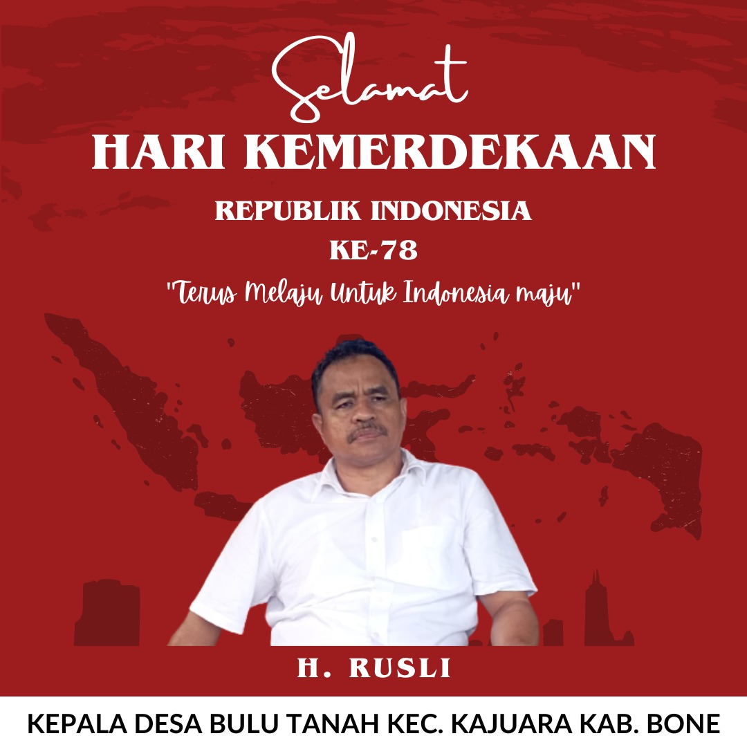 KEPALA DESA BULU TANAH KECAMATAN KAJUARA KABUPATEN BONE SULAWESI SELATAN