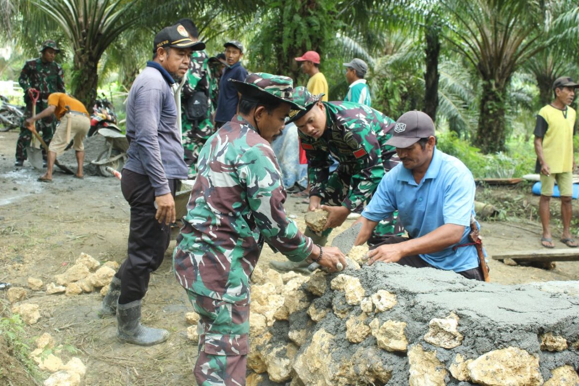 TMMD ke 118 Kodim 1427 Pasangkayu Sasaran Plat duicker Sudah Memasuki 25 persen