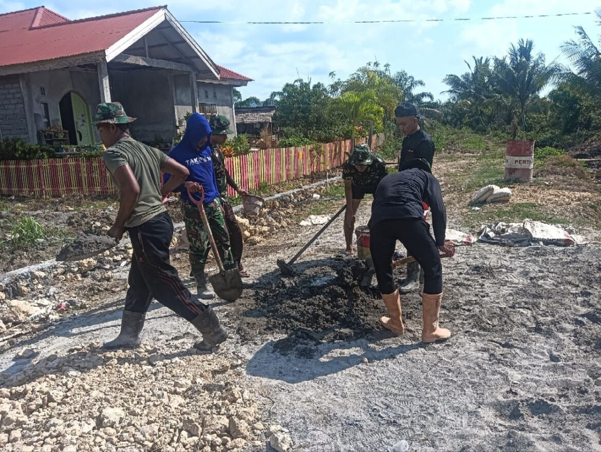 Satgas TMMD ke 118 Kodim 1427 Pasangkayu Akrab Dengan Skop Sasaran Pembangunan Drainase