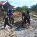 Satgas TMMD ke 118 Kodim 1427 Pasangkayu Akrab Dengan Skop Sasaran Pembangunan Drainase