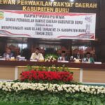 HUT KABUPATEN BURU KE 24 BERLANGSUNG RAPAT PARIPURNA ISTIMEWA ISTIMEWA DPRD KABUPATEN BURU