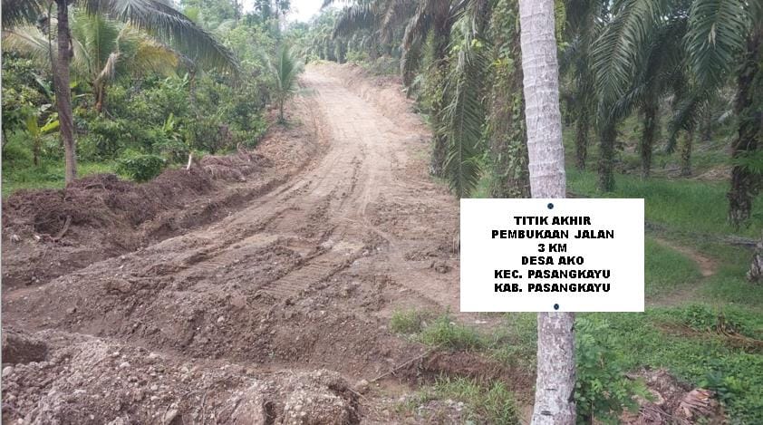 Pembukaan Jalan 3 Km didusun Messulu Sasaran 100 Persen TMMD ke 118 Kodim 1427 Pasangkayu