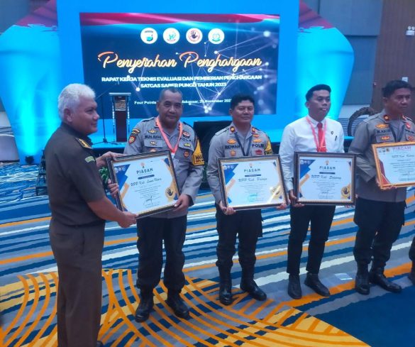 Polres Luwu Utara Raih Juara III Atas Pelaksanaan Penindakan OTT Di Jajaran Polda Sul-Sel.