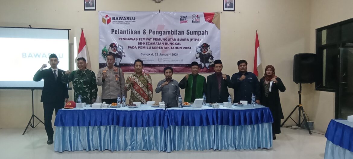 Ratusan PTPS Siap Amankan TPS Se-Kecamatan Bungkal