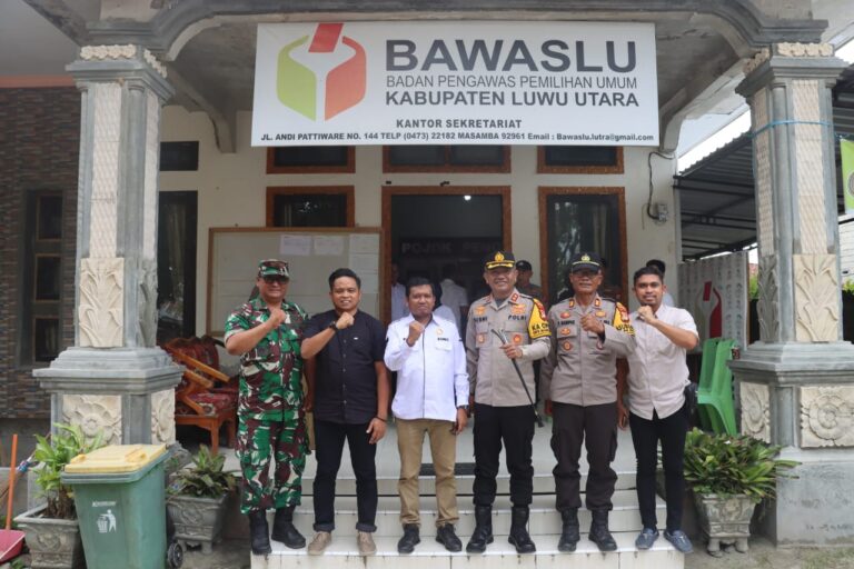 Kapolres Luwu Utara Temui Langsung Komisioner KPU dan BAWASLU, Pastikan Kesiapan Jelang Pemilu 14 Februari 2024 Aman.