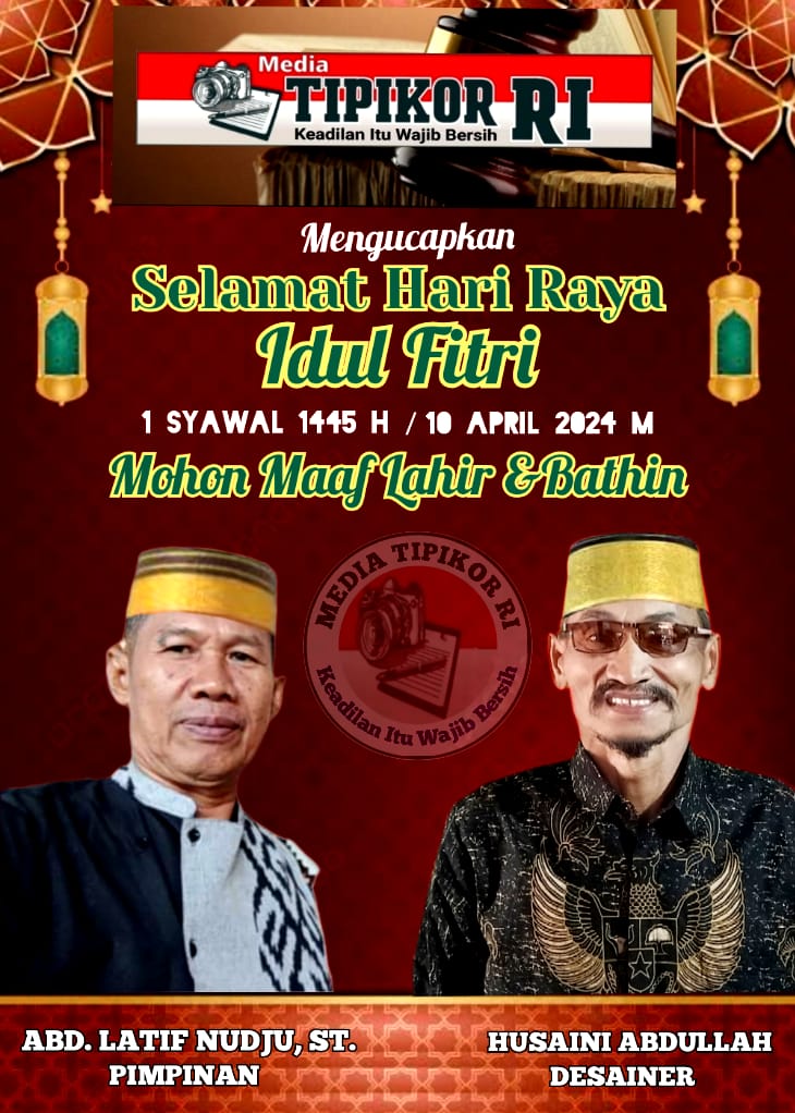 Media Cetak TIPIKOR-RI & tipikor-ri-online.my.id Mengucapkan Selamat Hari Raya Idul Fitri