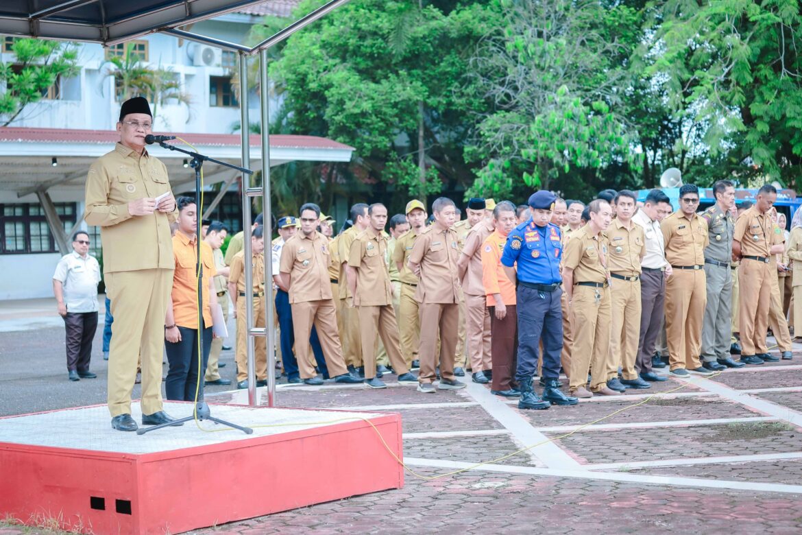 Halal Bil Halal Lingkup Pemda Barru, Suardi Saleh Sampaikan Empat Pesan Pj Gubernur