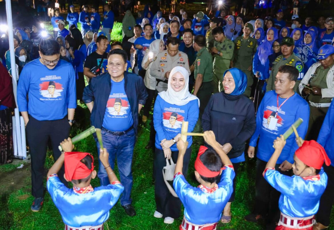 Tabuhan Gendang Bupati Barru dan Pesta Kembang Api Tandai Pembukaan Jambore Pendidikan Kabupaten Barru Tahun 2024.