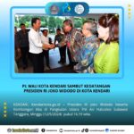 Pj. Wali Kota Kendari sambut kedatangan Presiden RI Joko Widodo di Kota Kendari