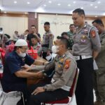 Bakti Kesehatan dan Donor Darah dalam Rangka Hari Bhayangkara Ke-78 di Polres Bone