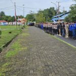 *Apel Gabungan TNI-Polri Amankan Kedatangan Presiden RI di Sinjai.*