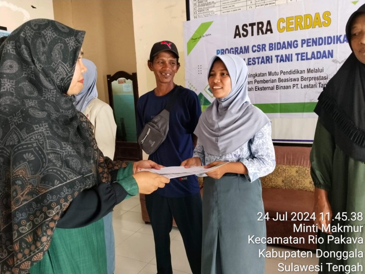 PT LTT Peduli Setiap Jenjang Pendidikan, Berikan Beasiswa Prestasi Tingkat SMA