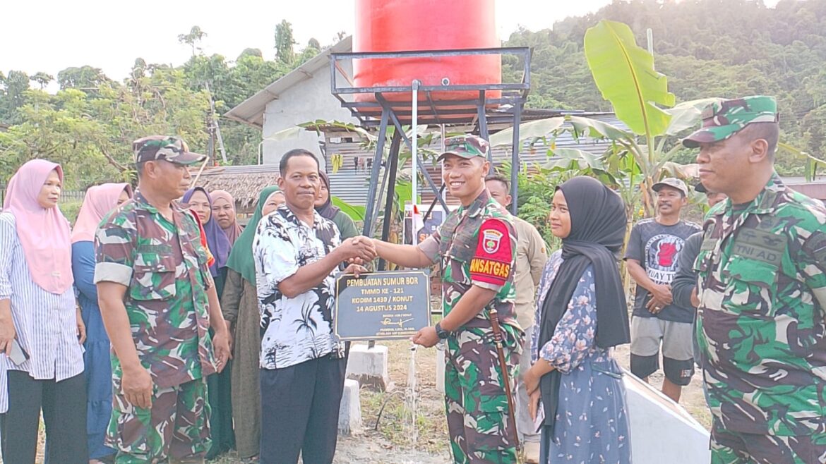 Tinjau Lokasi TMMD 121 di Wilayah Kodim 1430/Konut Tim Wasev Mabes TNI AD Apresiasi Kinerja Satgas