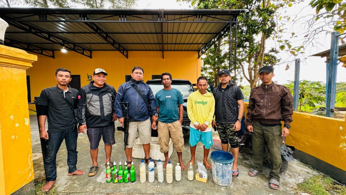 *Subdit Gakkum Dit Polairud Polda Sultra Gagalkan Aksi Nelayan Gunakan Handak, Dua Pelaku Ditangkap*