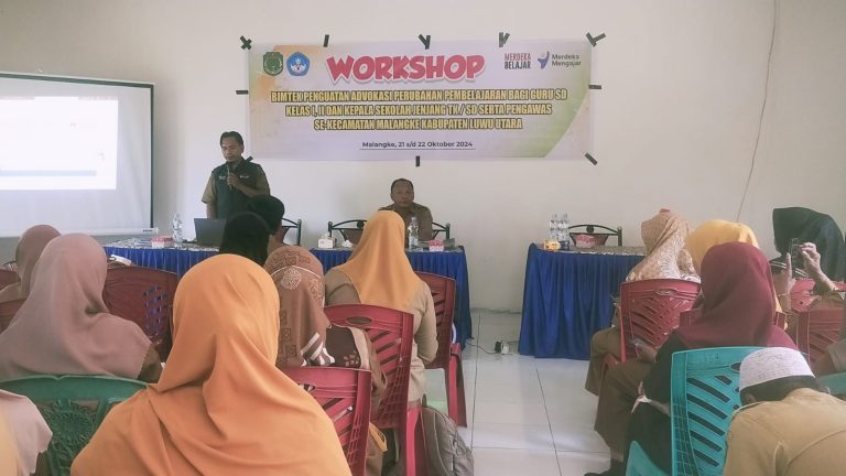 Workshop Bimtek perubahan pembelajaran Pendidikan Sistem Kurikulum Merdeka.