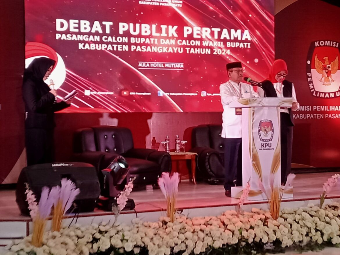 KPU Pasangkayu Gelar Debat Publik, Visi Misi Pertama Calon Bupati dan Wakil Bupati Pasangkayu