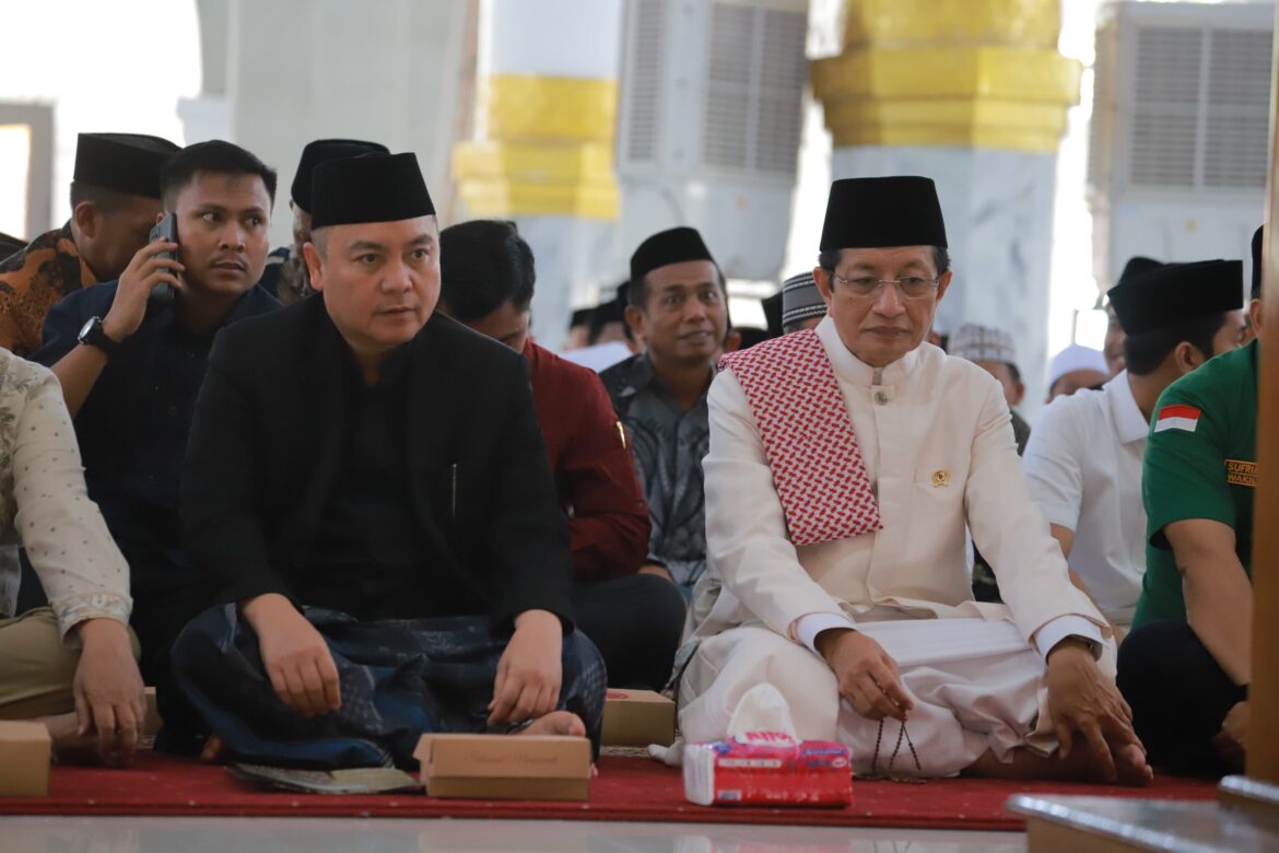 Mentri Agama RI Memberikan Hikma Isra’ Mi’raj di Masjid Quraa Sengkang